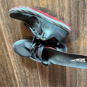 Altra Men's Black and Red trail shoes